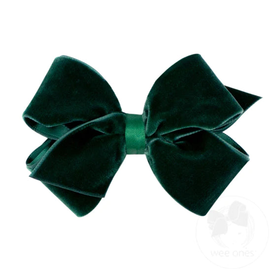 Small Velvet Basic Bow