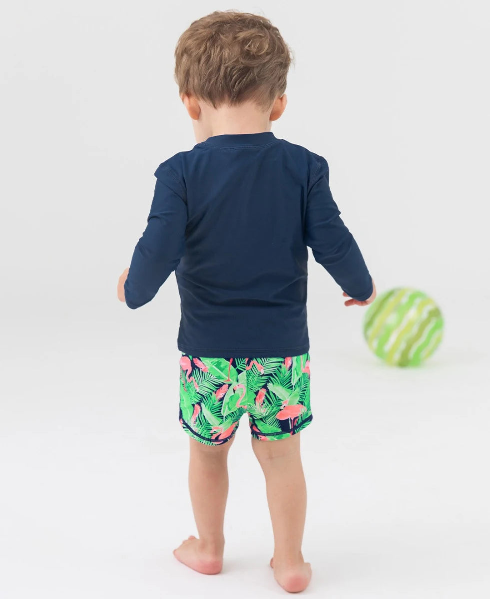 Flamingo Frenzy Swim Shorties