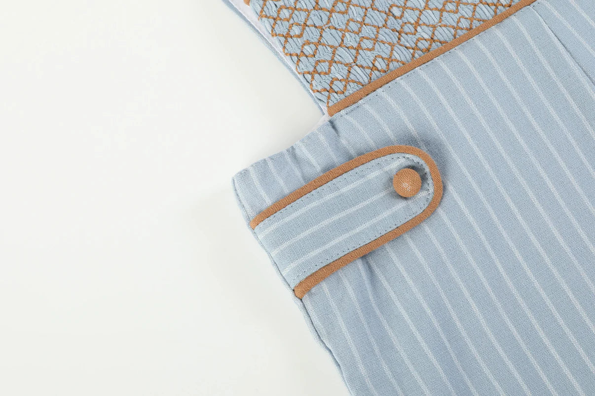 Blue Pinstripe Overalls