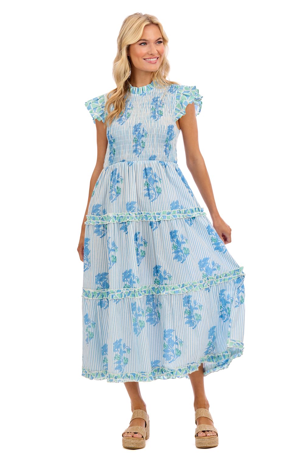 Perin Smock Midi Dress
