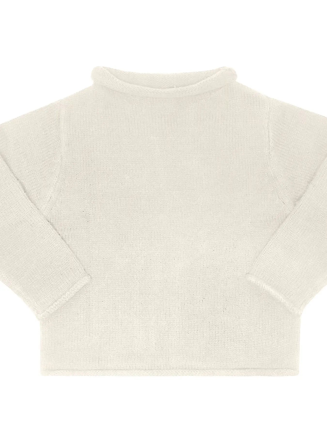 Cream Roll Neck Sweater