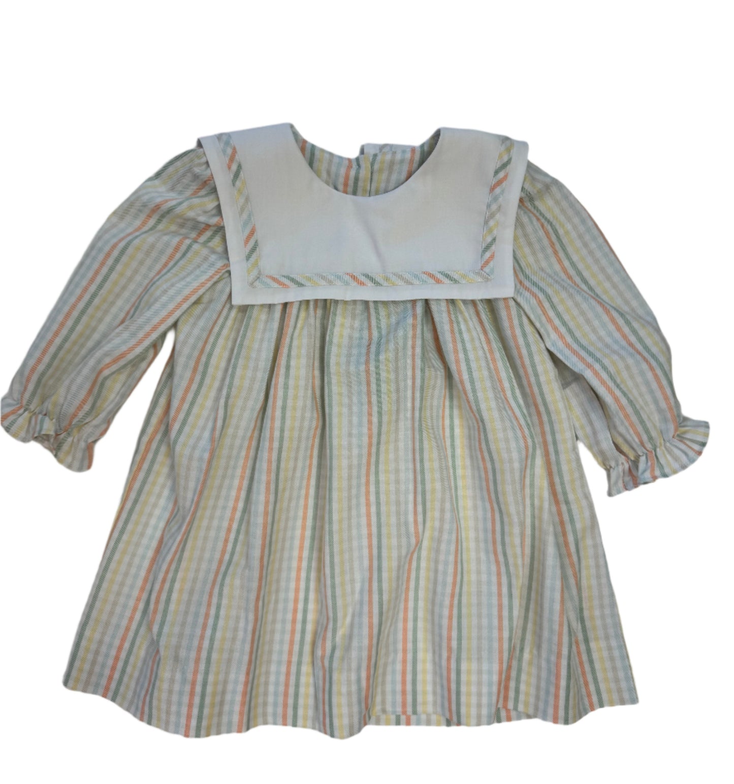 Pastel Plaid Collared Dress