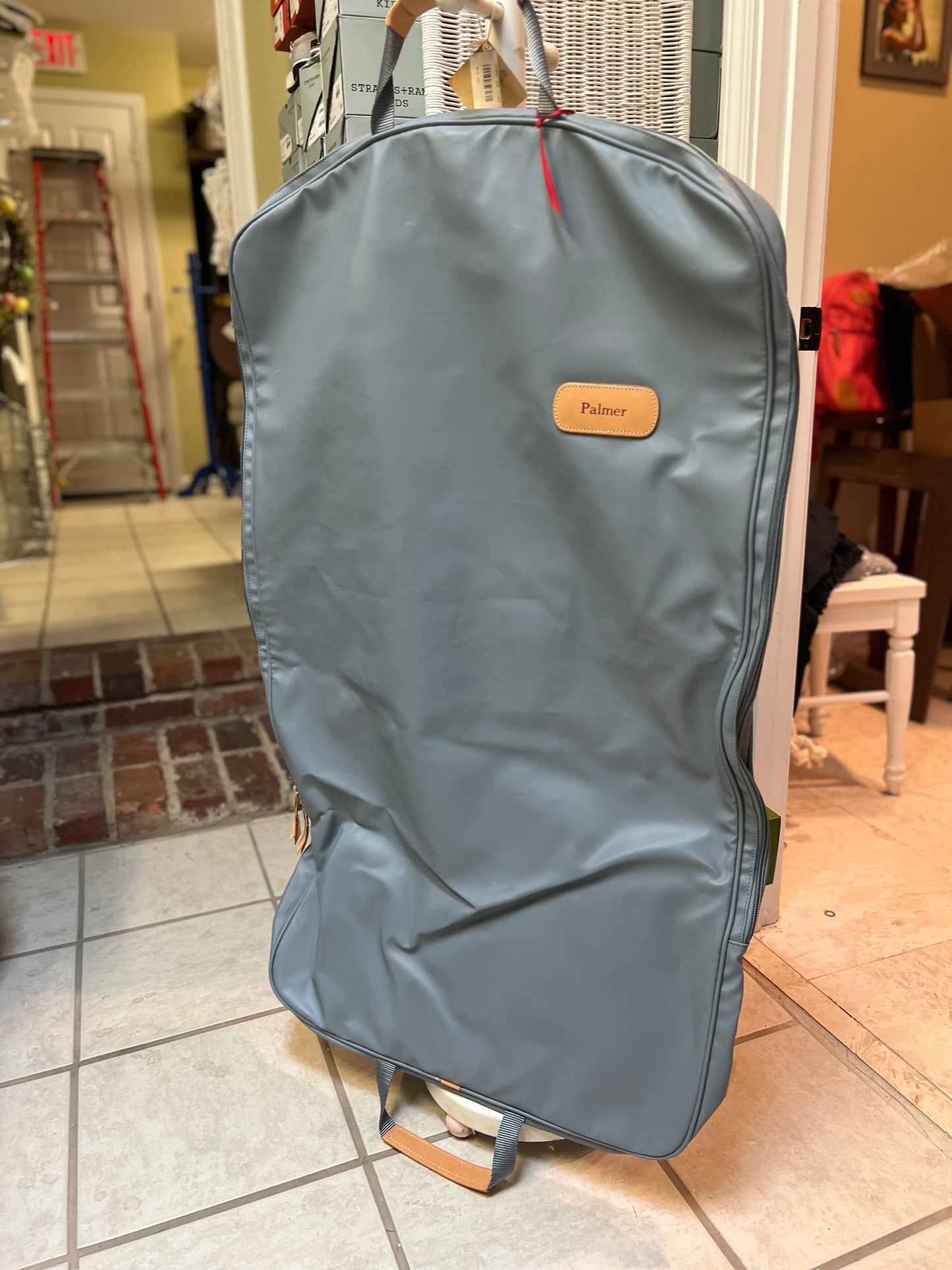 Slate Vinyl Mainliner "Palmer" Garment Bag
