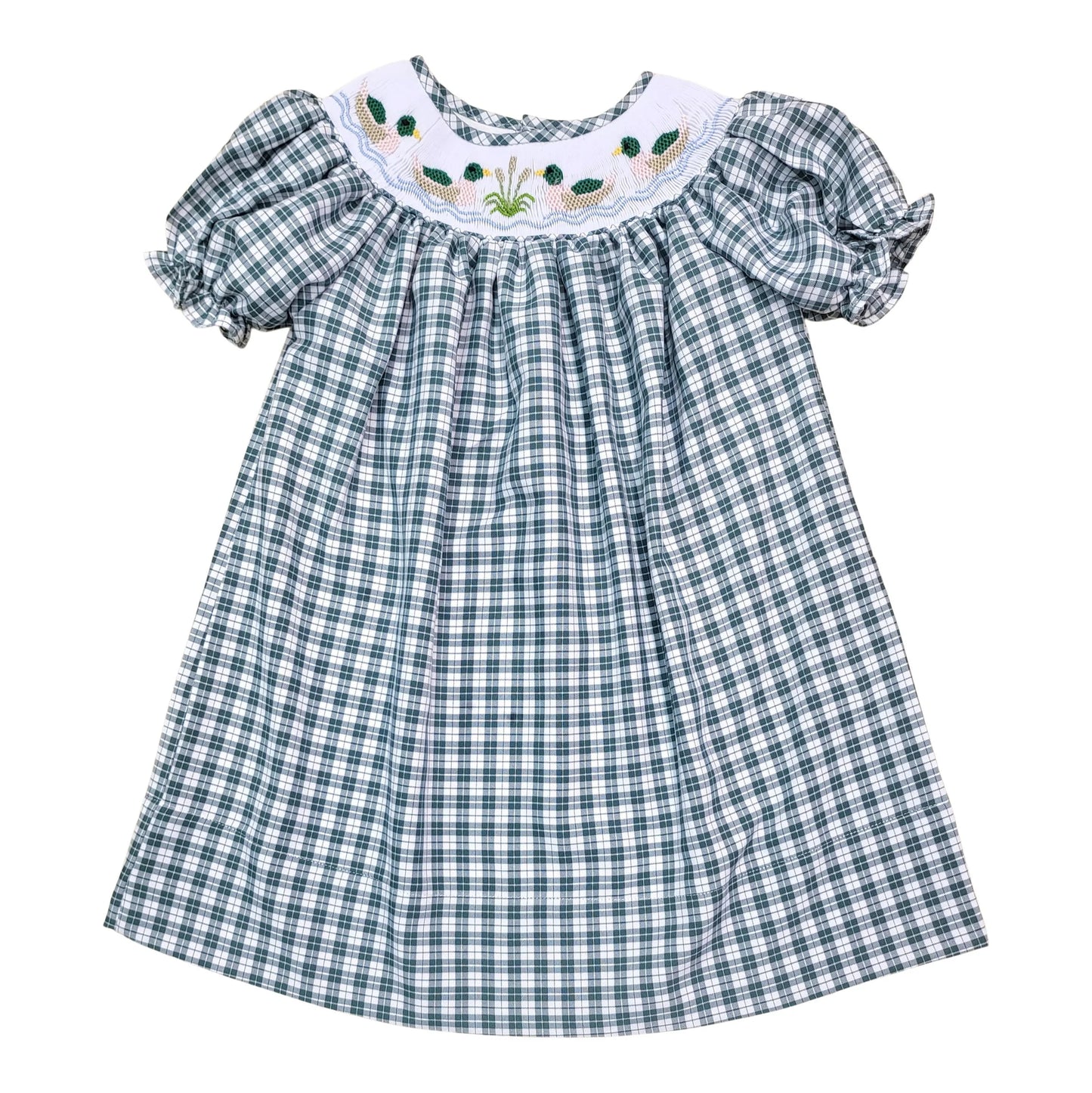 Mallard Plaid Smock Dress