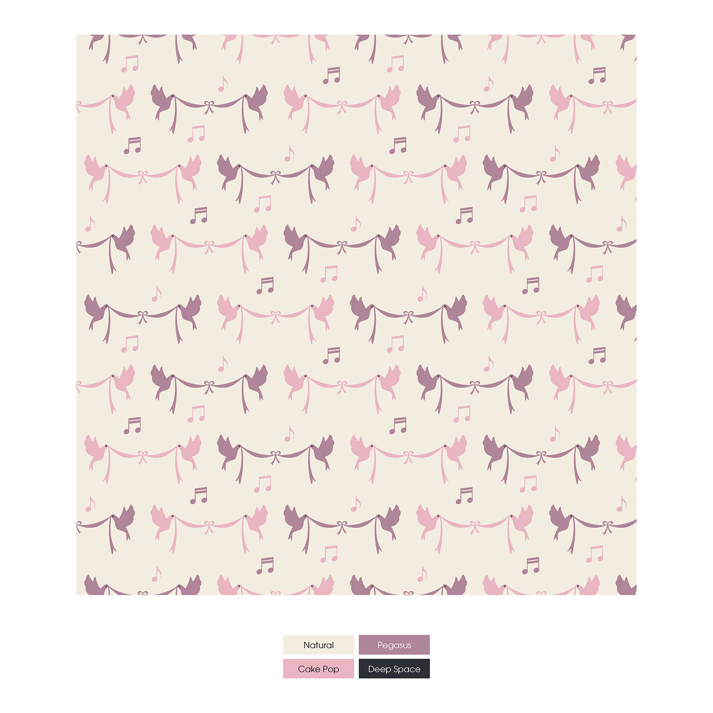 Natural Bird Banner Conv Gown & Hat