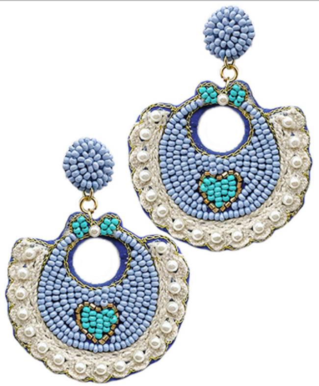 Beaded Bib Earrings