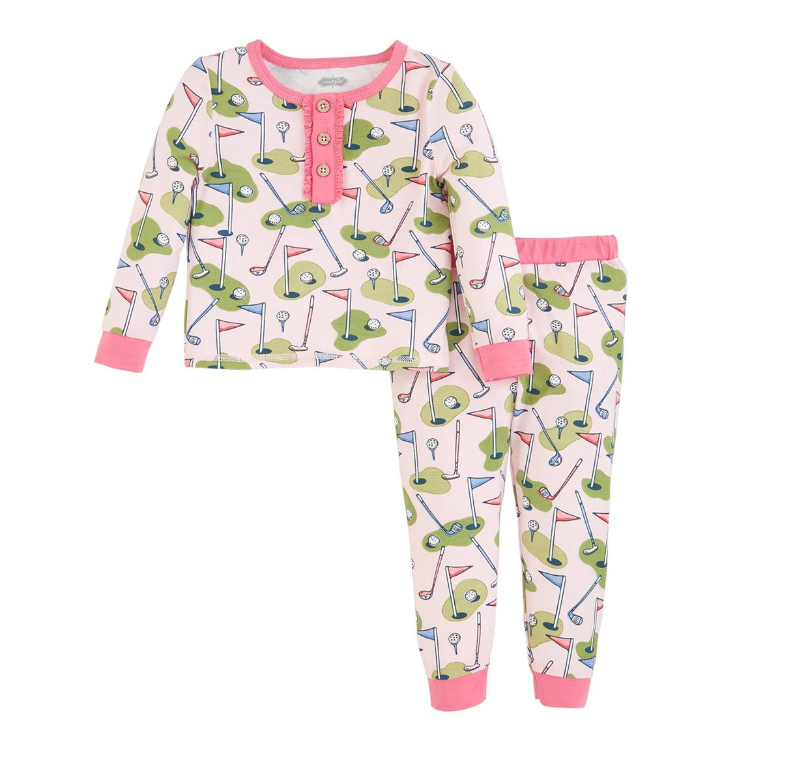 Pink Golf Pj Set