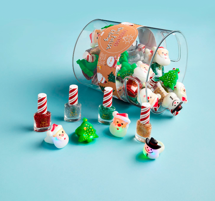 Christmas Nail Polish & Ring Sets