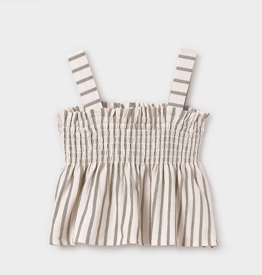 Bay Leaf Stripe Top
