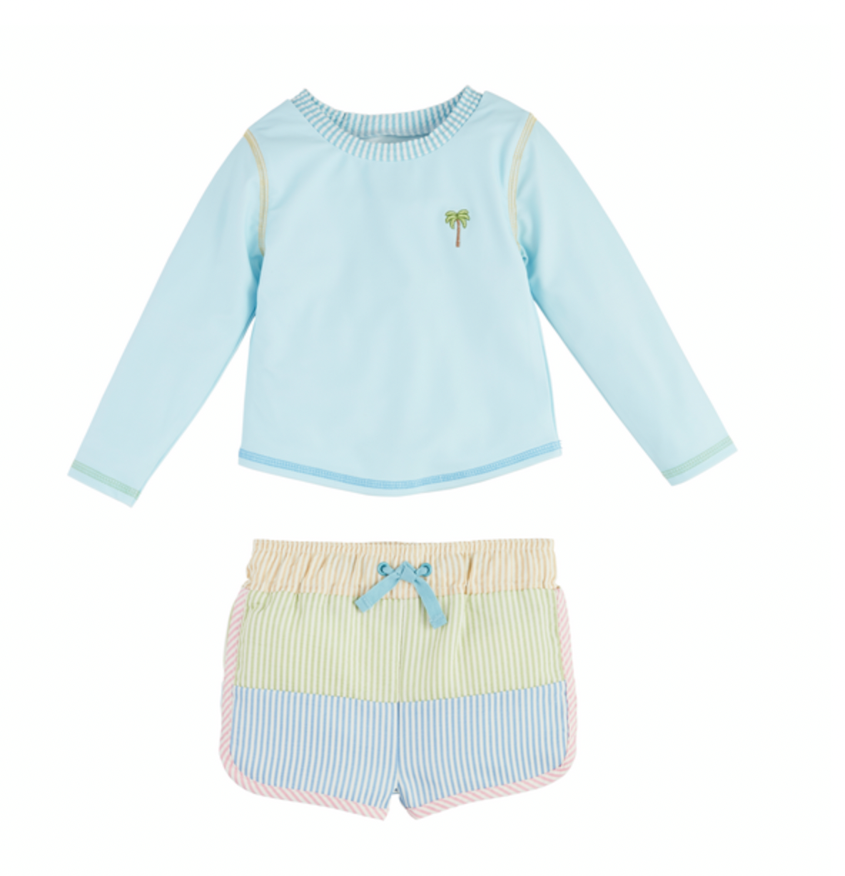Seersucker Rash Guard Set