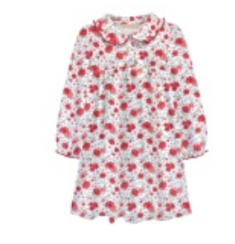 Festive Floral Collared Dress