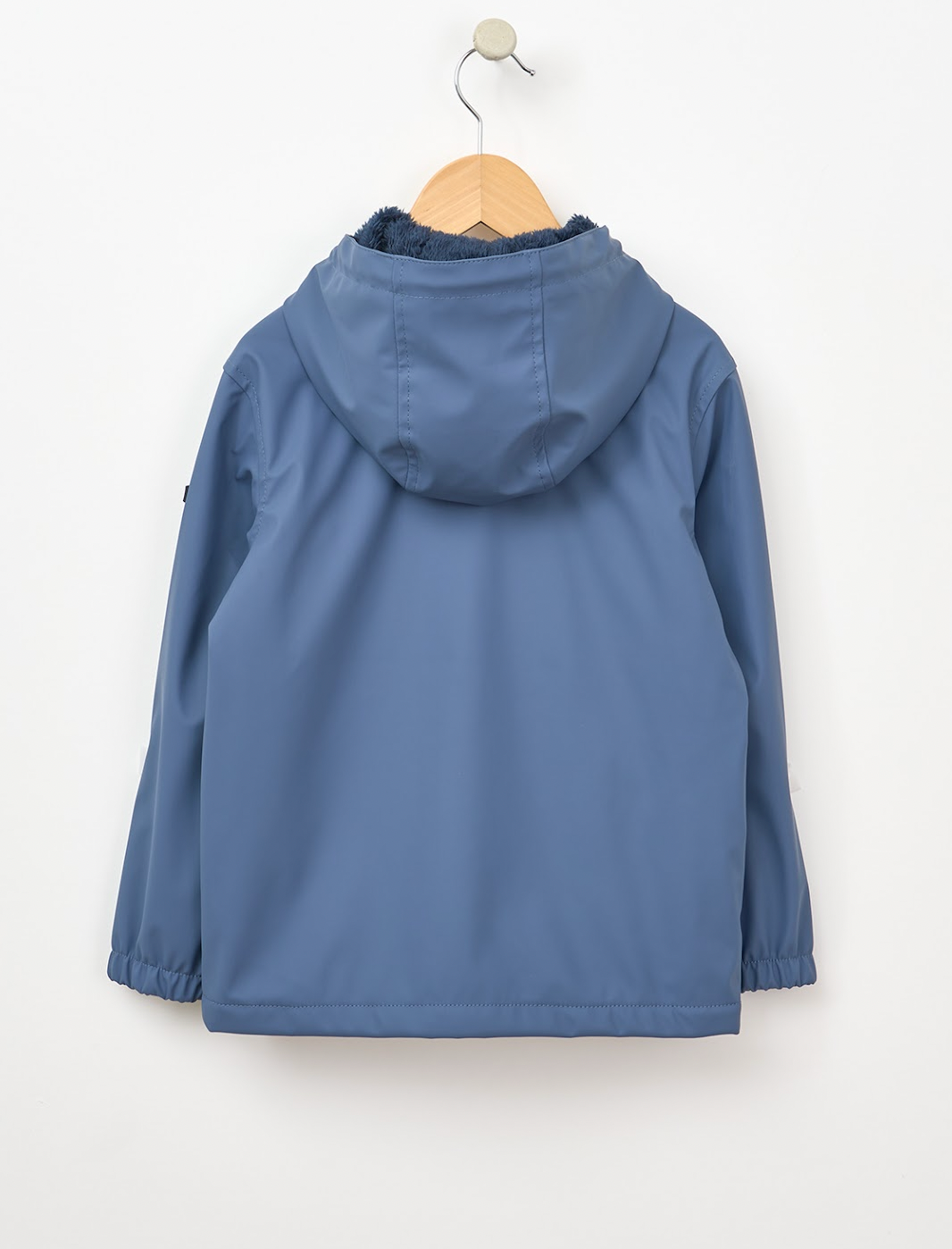 Fleece Lined PU Raincoat