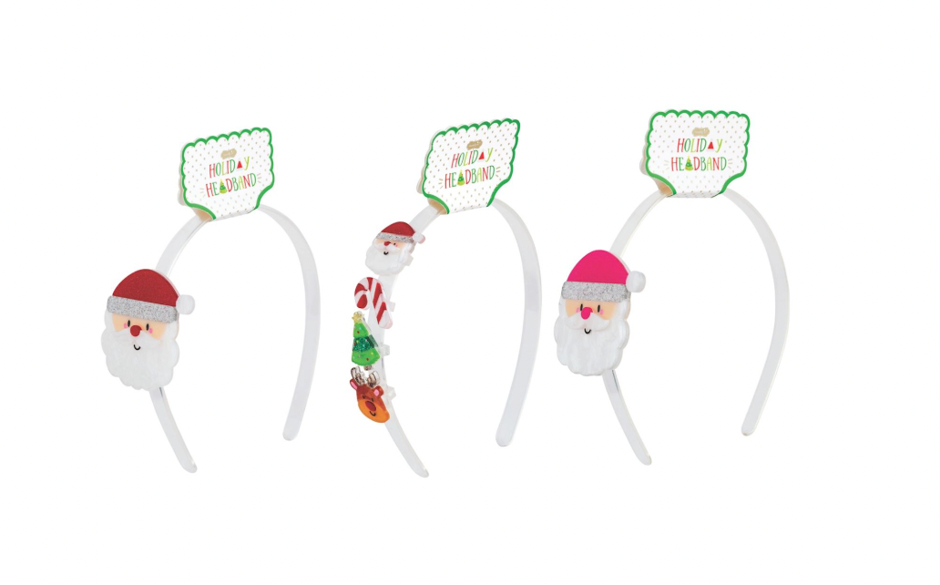 Pink Santa Acrylic Headband