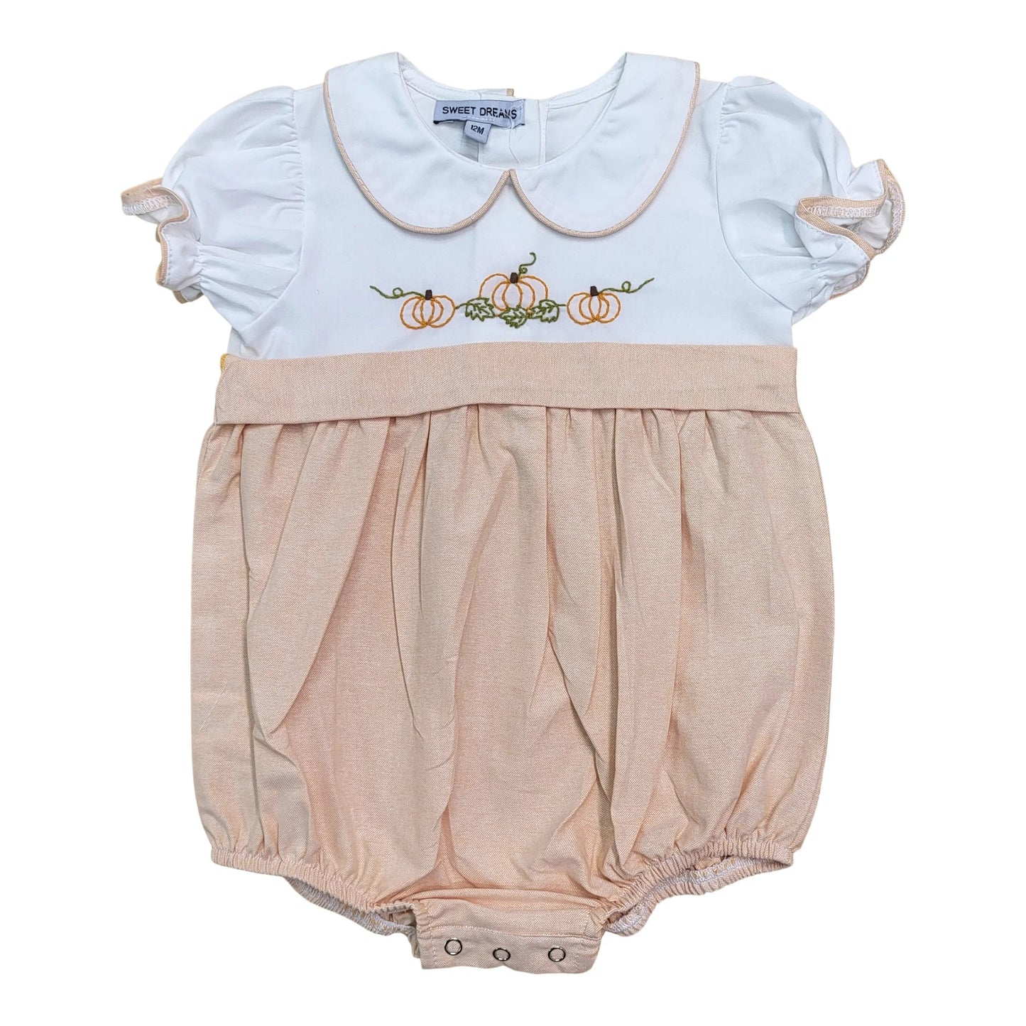 Pumpkin Embroidered Bubble