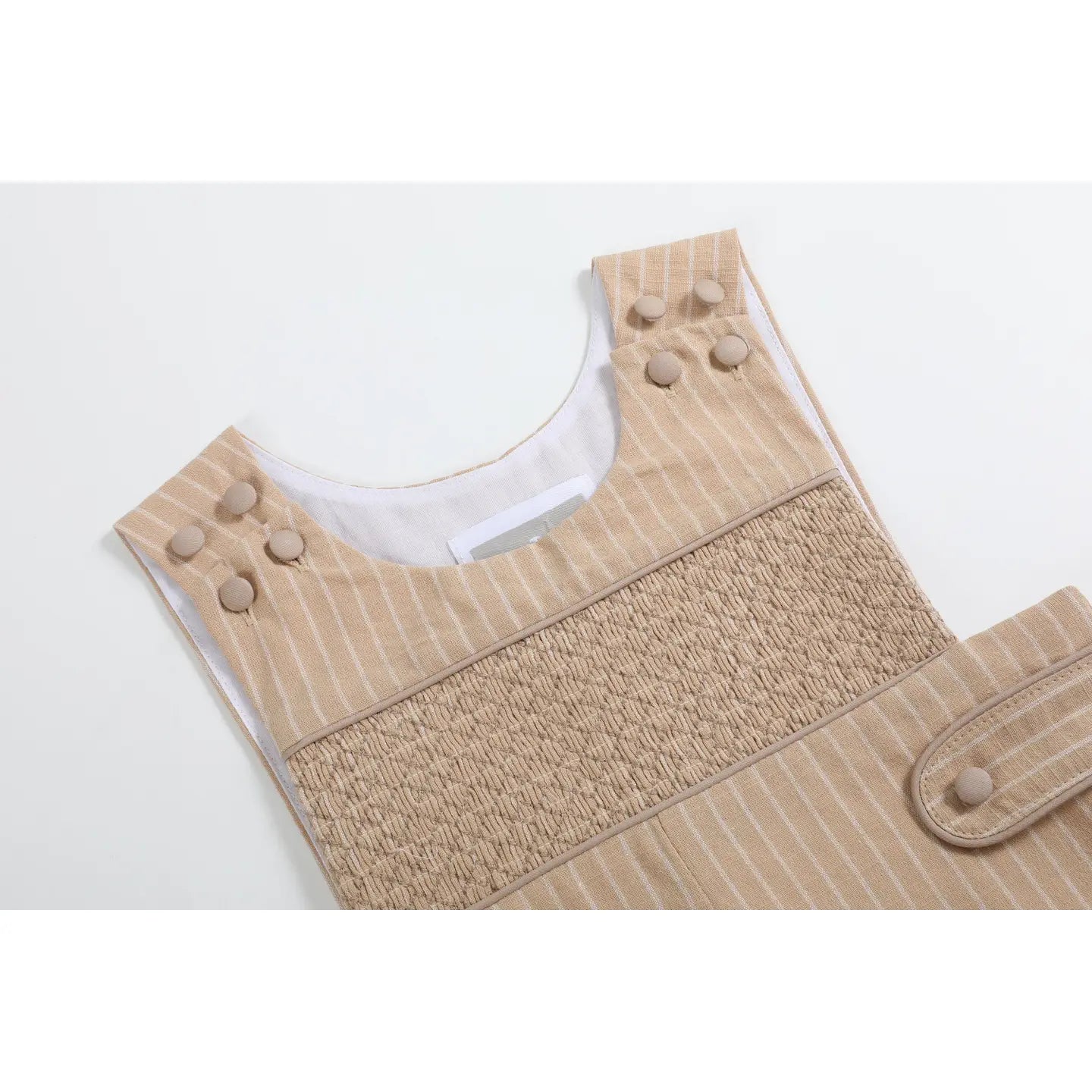 Light Brown PinStripe Smock Jonjon