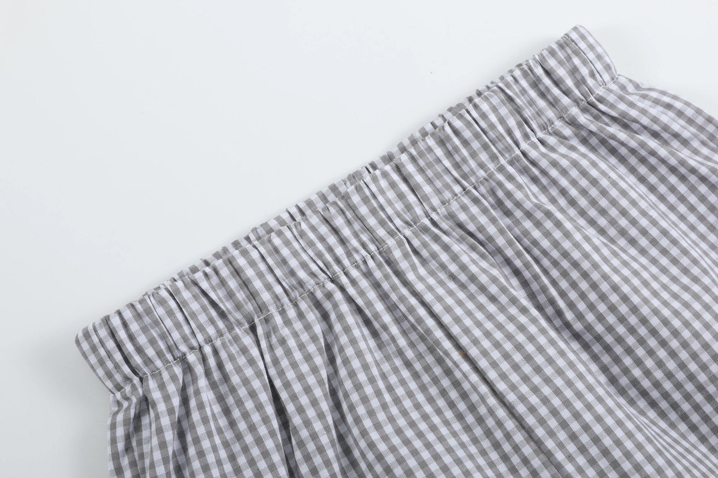 Gray Gingham Golf Tee & Short