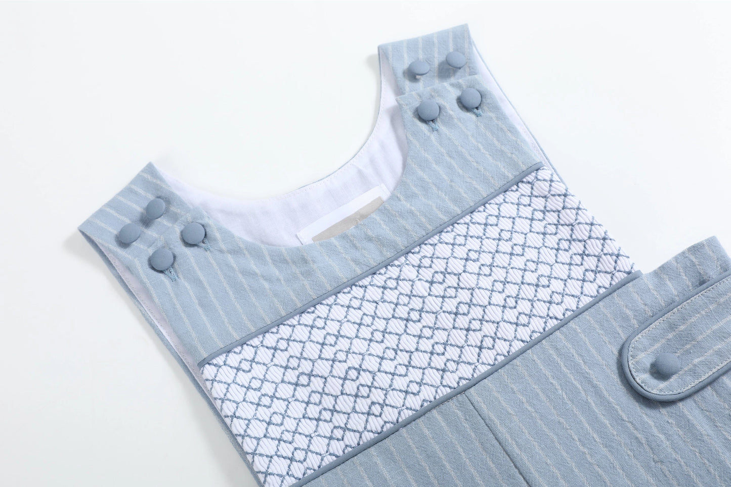 Light Bl Pinstripe Smock JJ