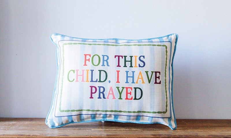 Blue For this Child Pillow