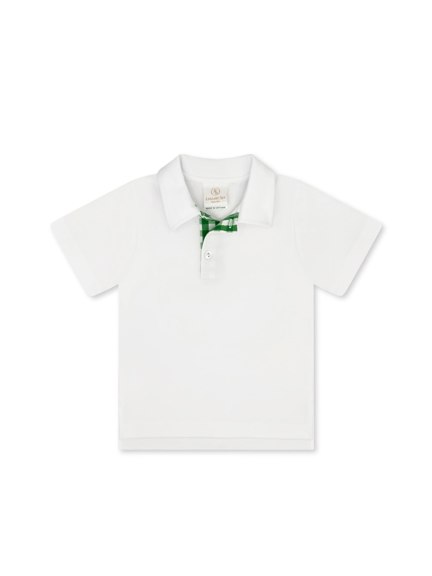 Augusta Grn Gingham Parker Polo