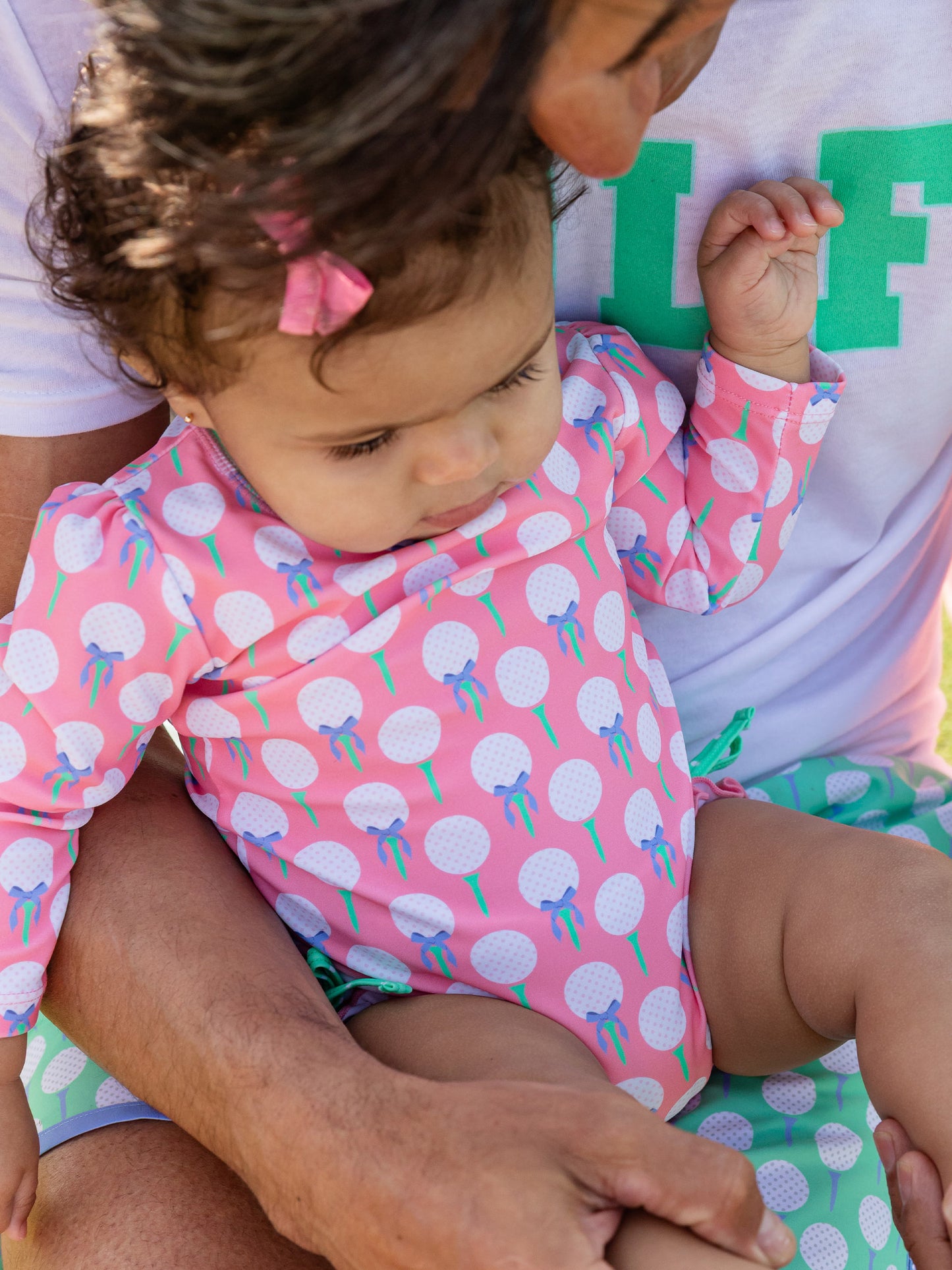 Tee Time Pink LS Rashguard