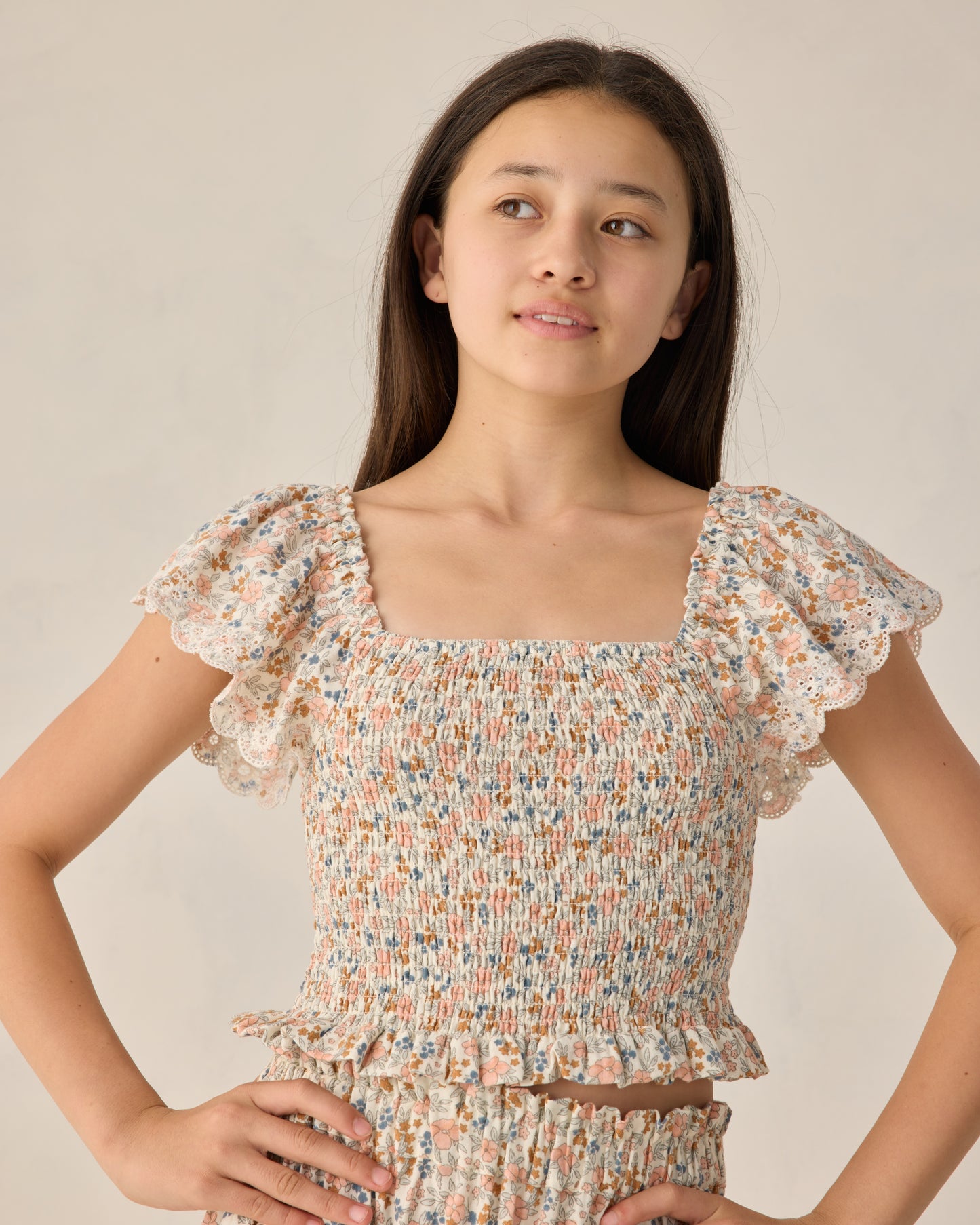 Teen Zayla Top Flower Fields