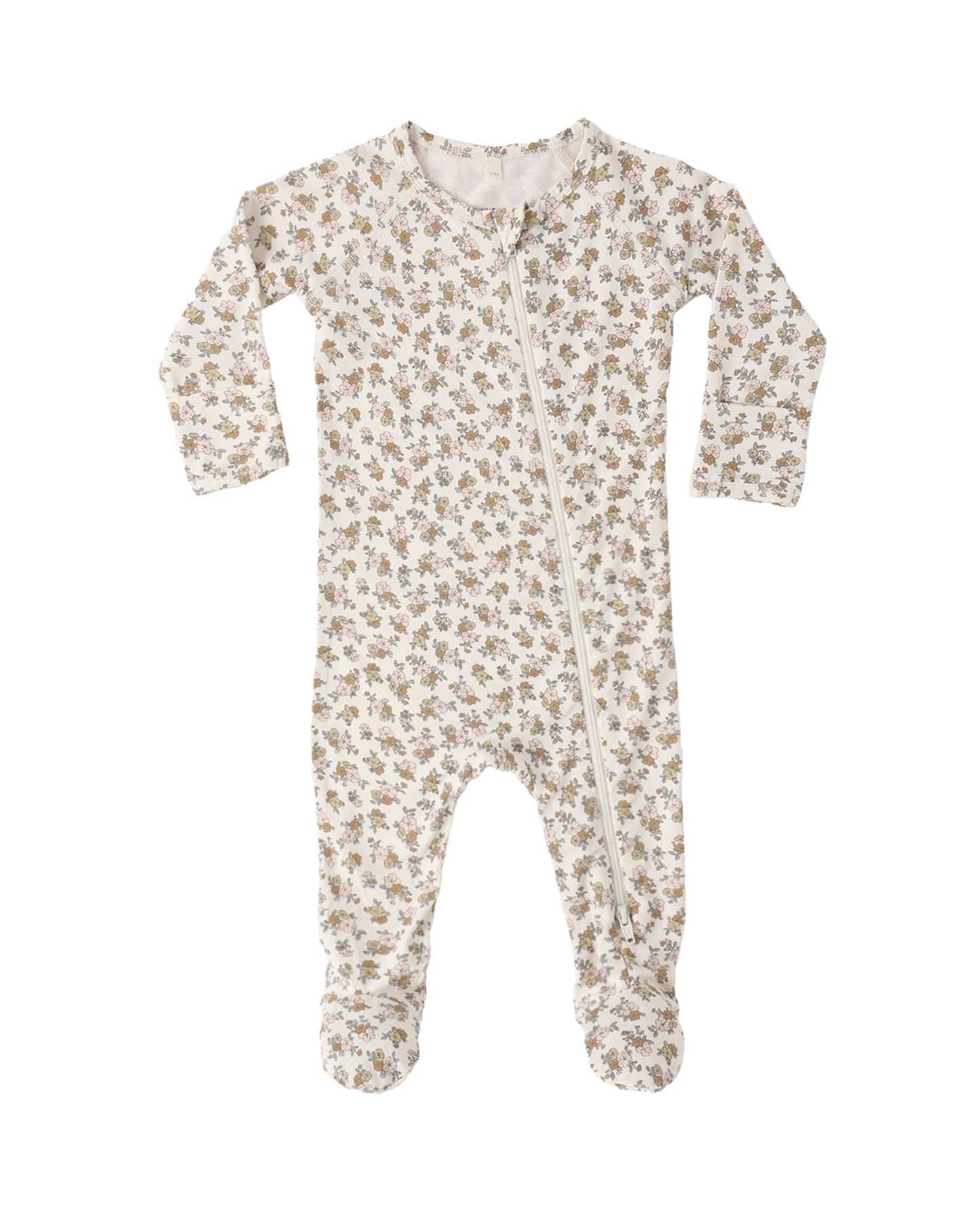 Wildflower Bamboo Zip Footie