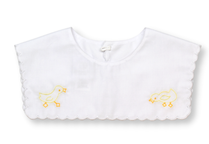 Pink Scallop Edge & Duck Collar