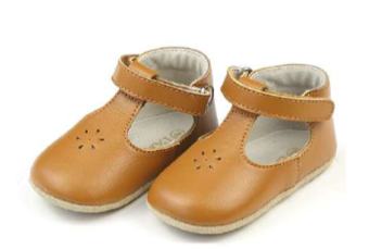 Caramel Lisette TStrap Crib Maryjane