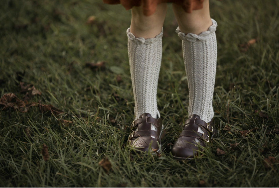 Brown Beatrix English Double TStrap Leather MJ