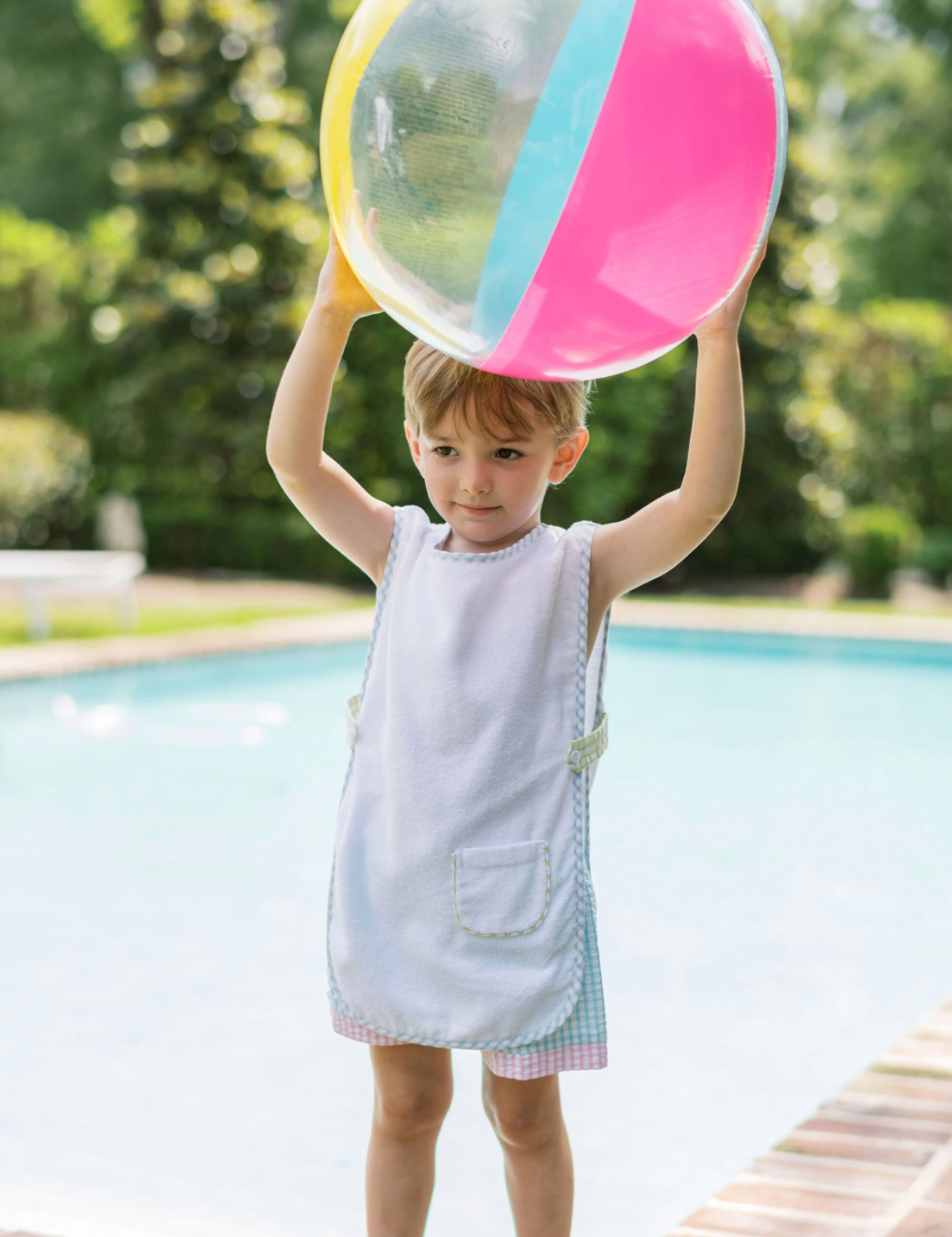 Turq Color Block Seaside Cover Up