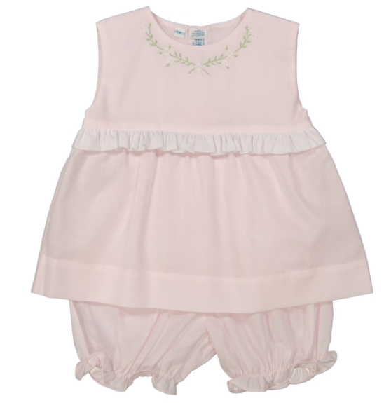 Pink & White Bloomer Set