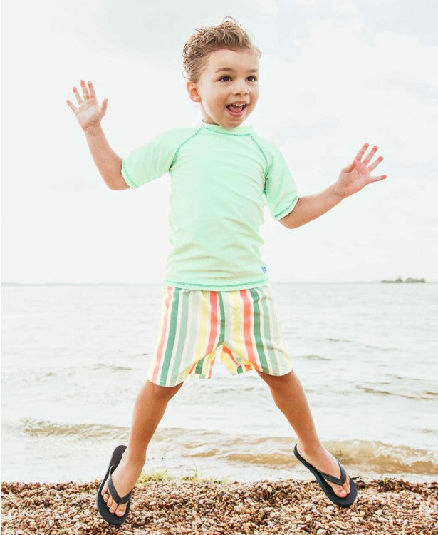 Saltwater Stripe Swim Trunks