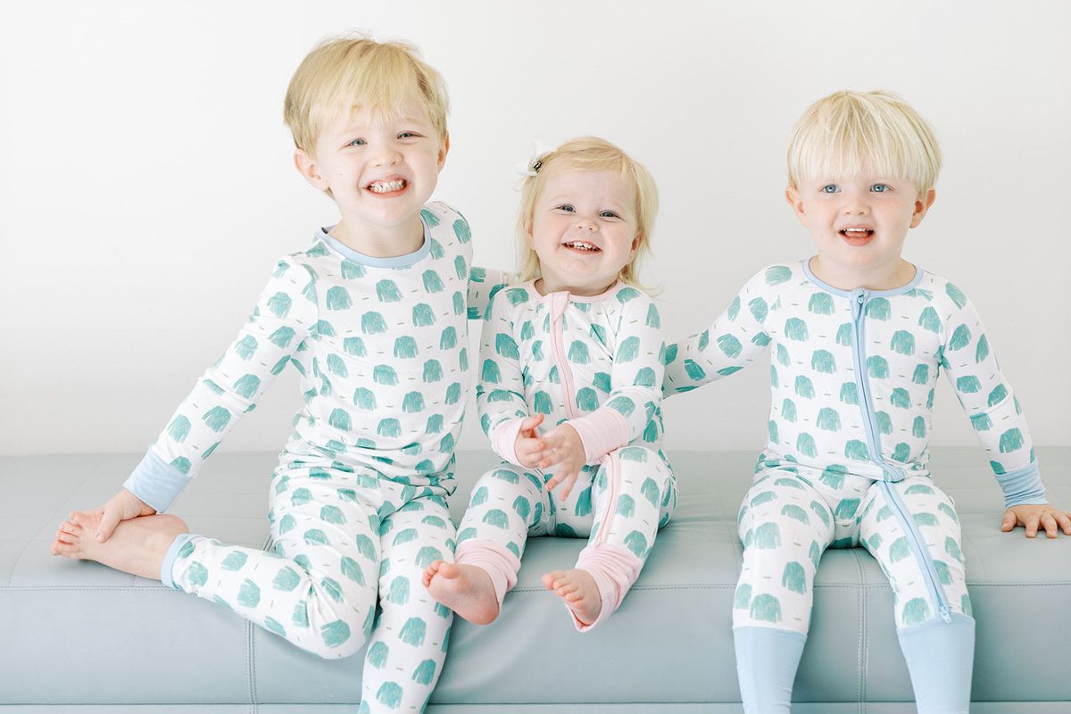 Blue Golf Sleeper Romper