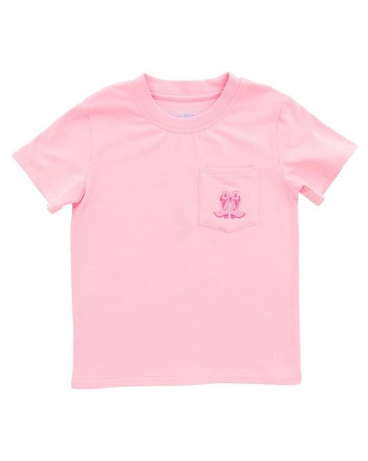 Pink Boot Pocket Tee