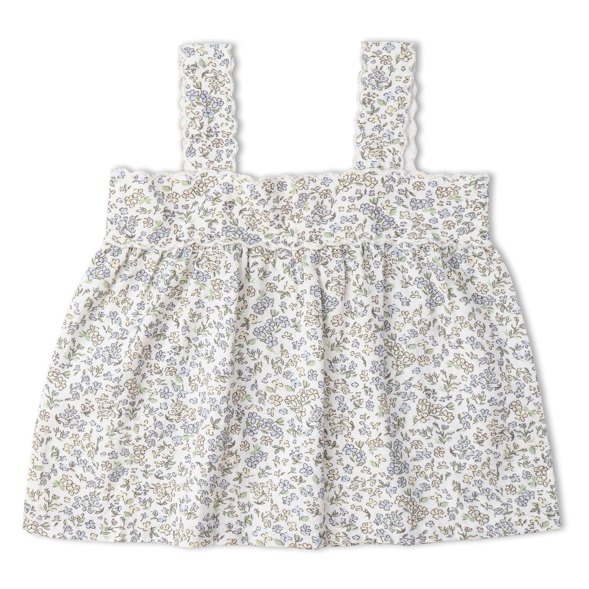 Tulle Floral Organic Scallop Set