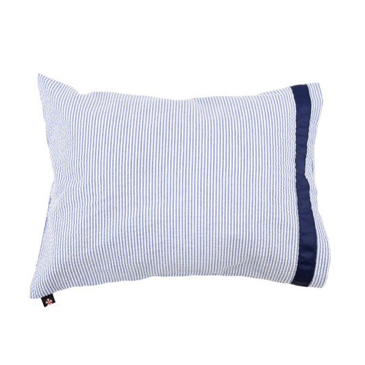 Traveler Navy Seersucker Pillowcase