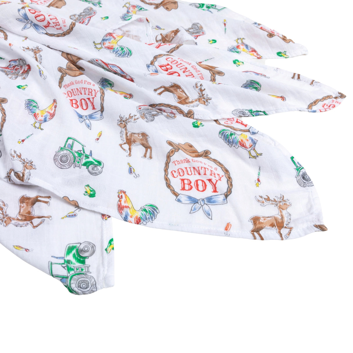 Country BOY Muslin Swaddle