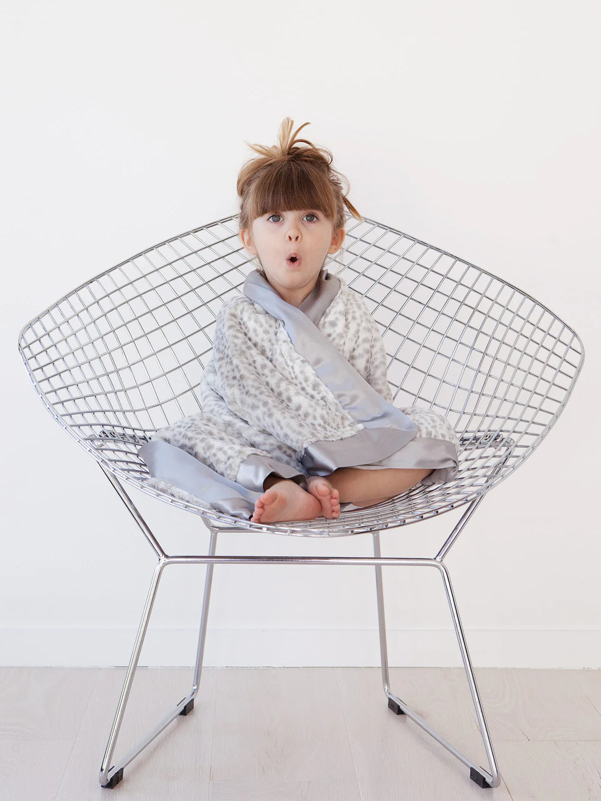 Snow Leopard Baby Luxe Blanket