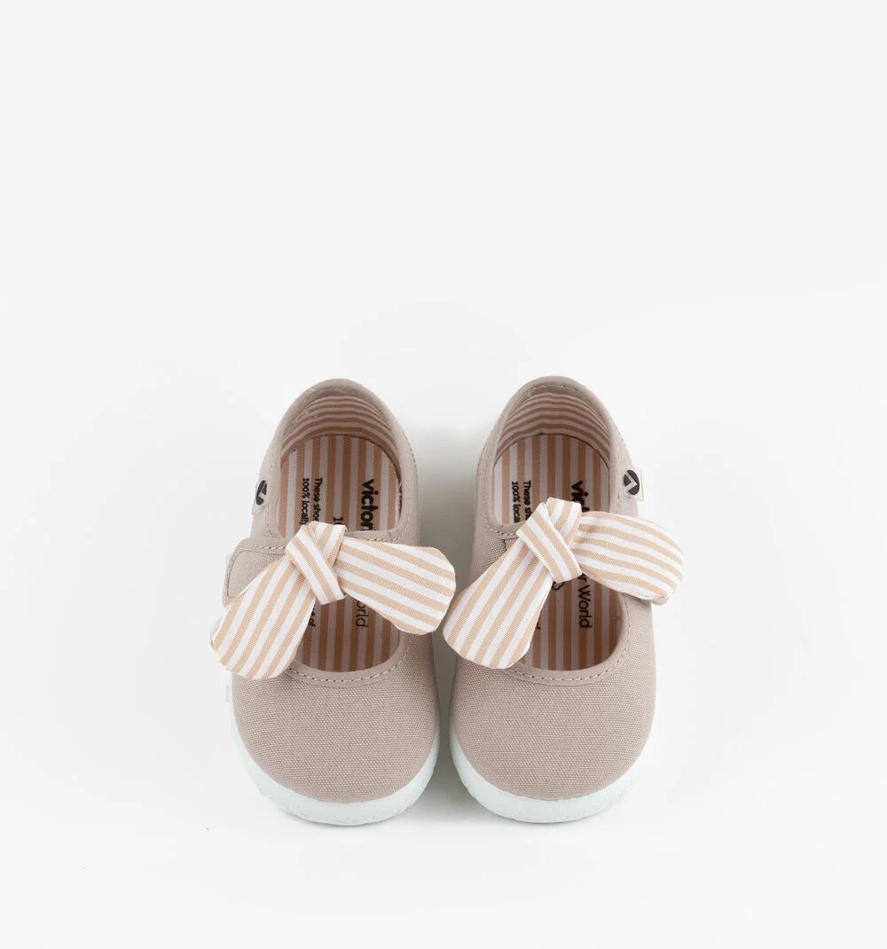 Beige Ojala Stripe Maryjane