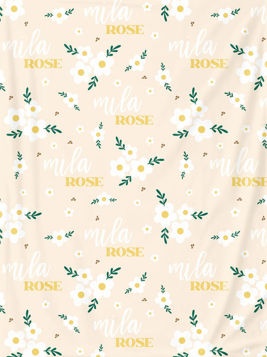 Girls Small Personalized Blankets