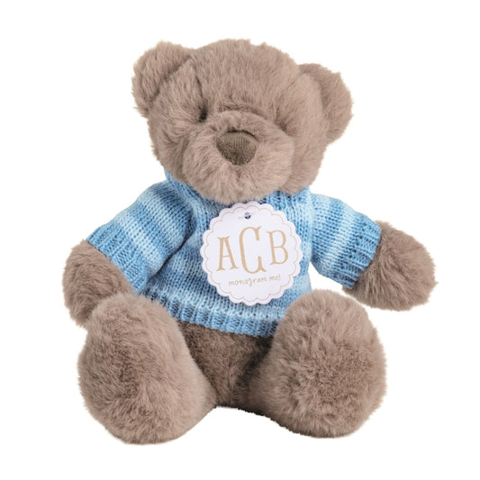 Stripe Monogram Baby Bear