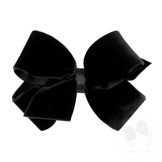 Small Velvet Basic Bow