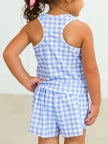Peri Gingham Butterfly Short