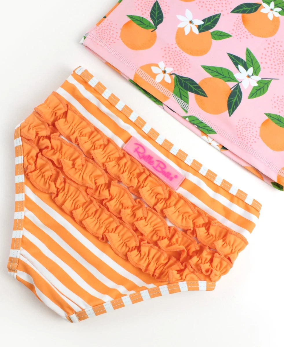 Orange You The Sweetest 2PC Rash Guard Zip