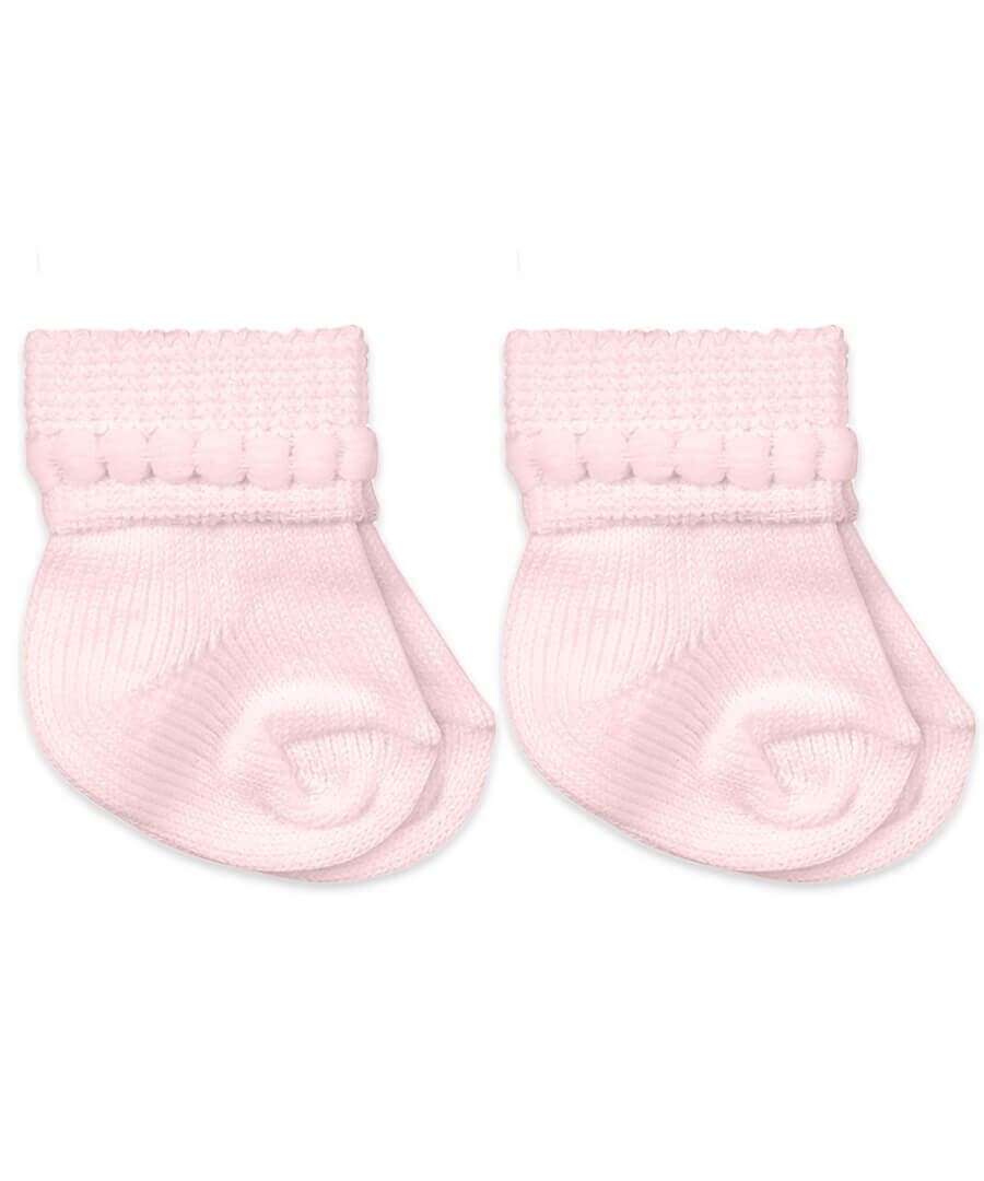 Pink Bubble Bootie 2Pk Socks