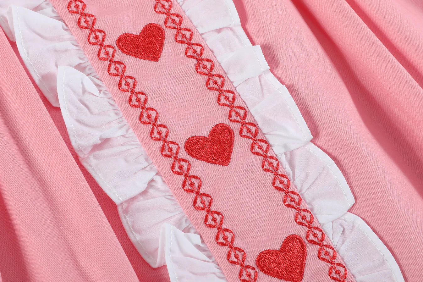 Pink & Red Heart Dress
