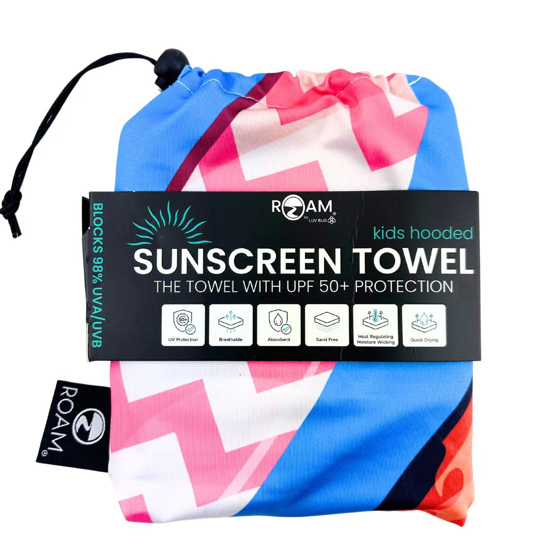 Sup Kids UPF 50+ Sunscreen Hood Towel