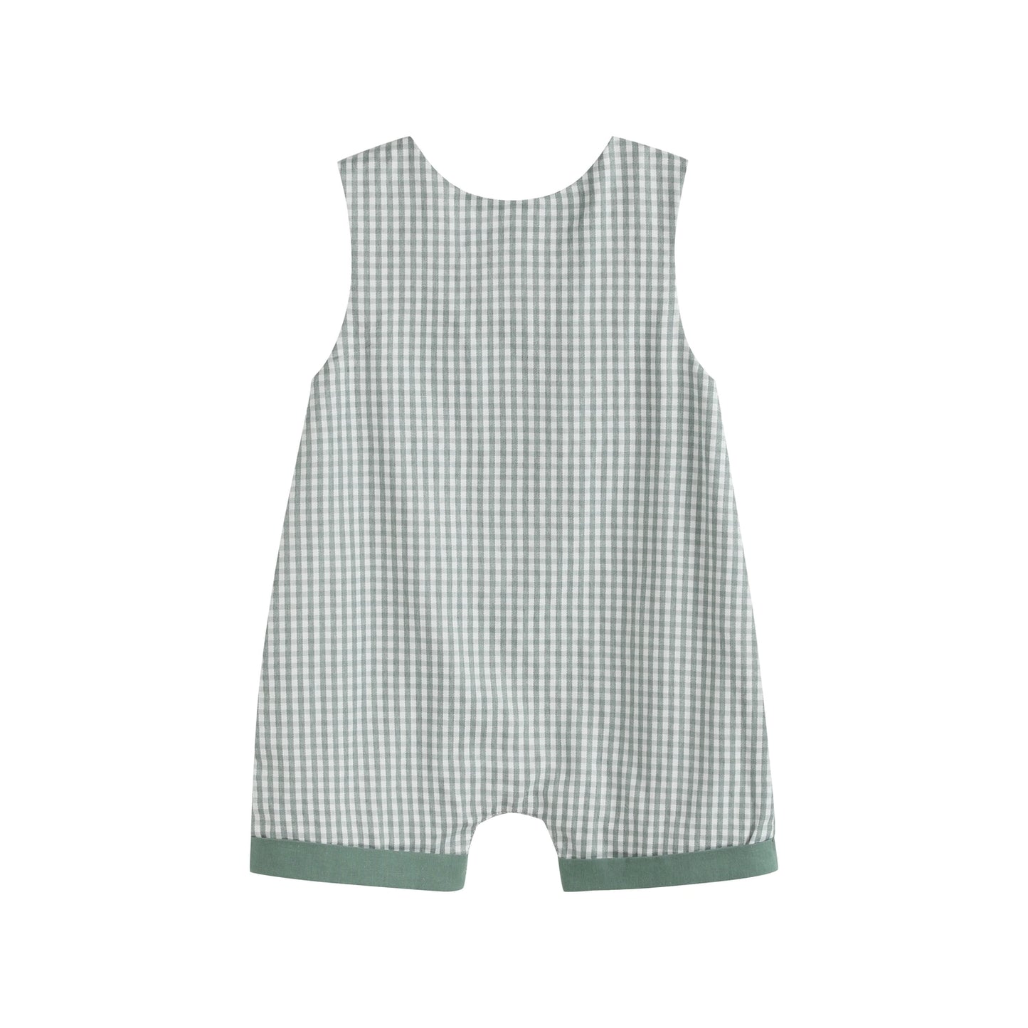 Green Gingham Dino Shortall