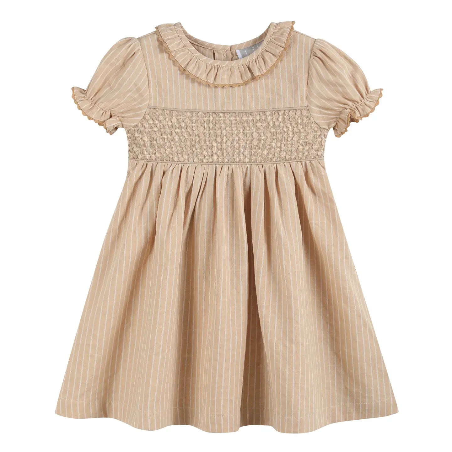 Light Brown Smock Dress