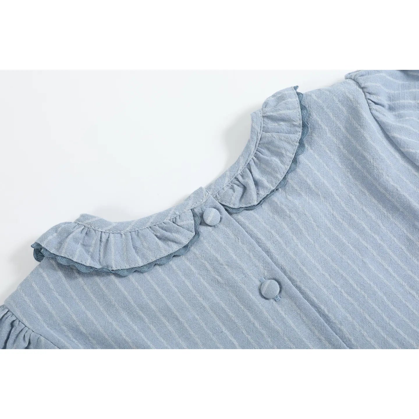 Light Blue PinStripe Smock Dress